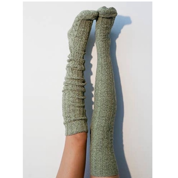 Anthropologie Accessories - LAST SAGE⭐️ SAGE Cable Knit Thigh High Socks